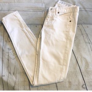 Madewell skinny skinny white jeans